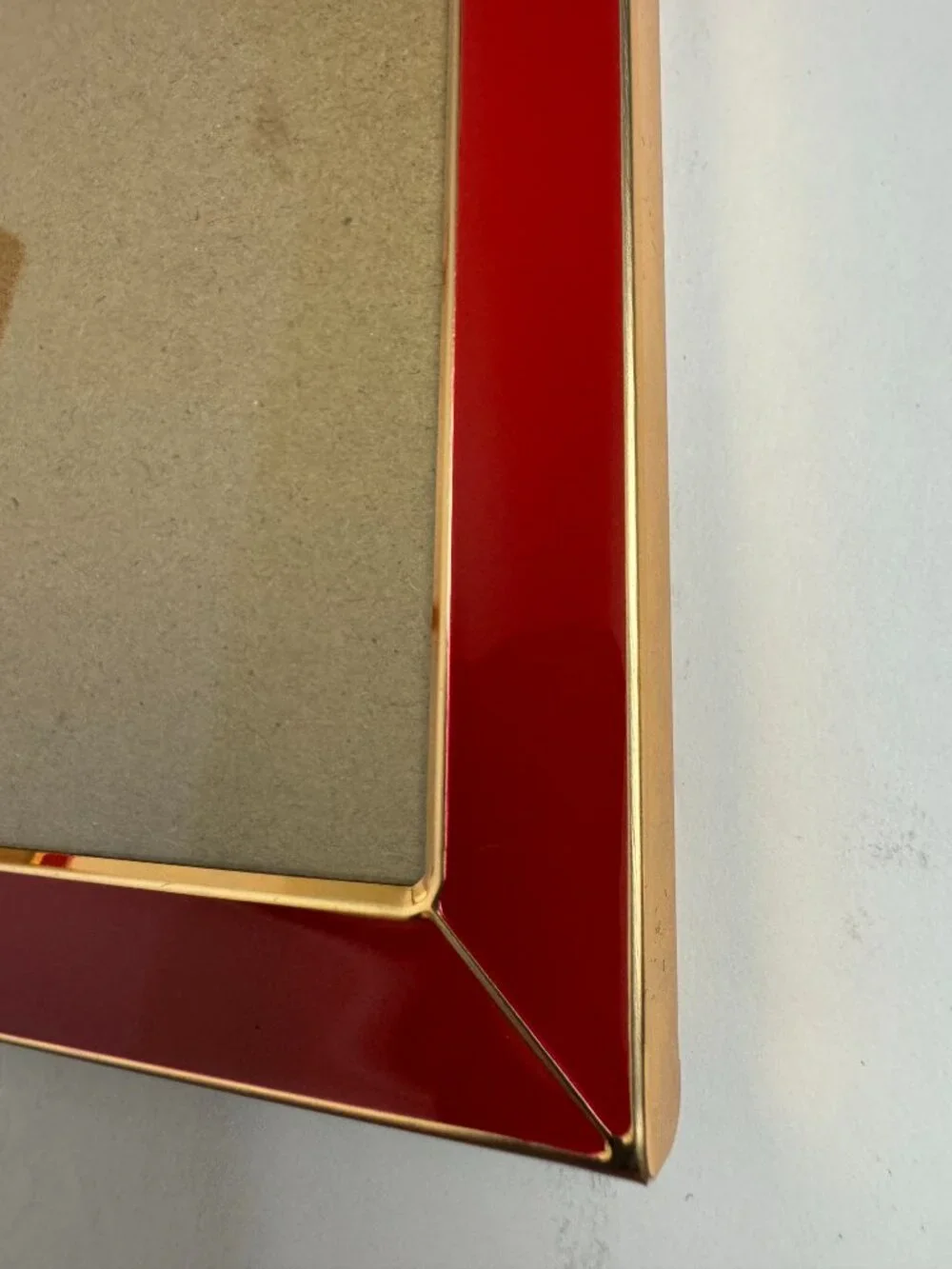 NWOT Set of 2 Rare Frame RED & GOLD Designed by Venusmiles Art Deco Modern